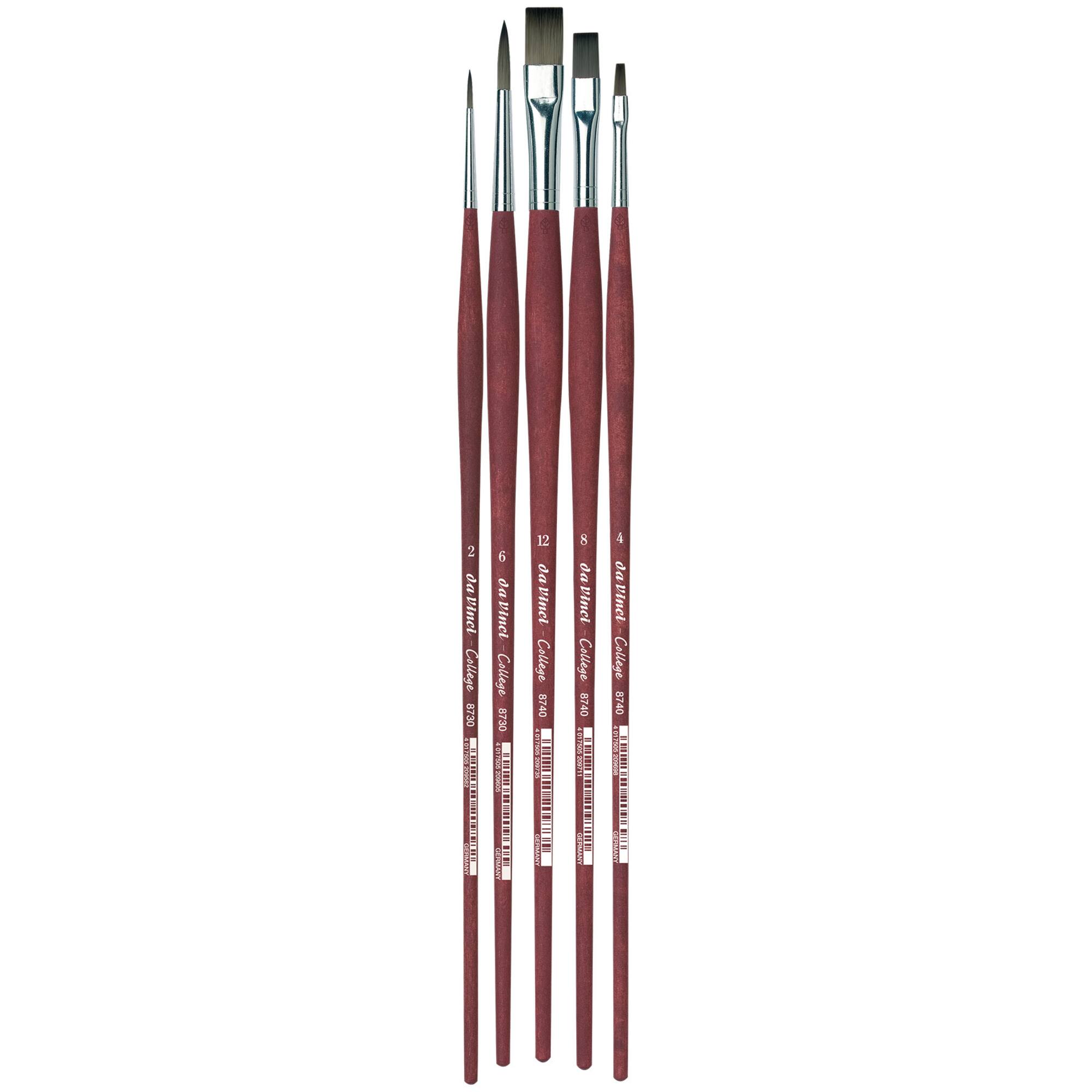 da Vinci COLLEGE 5 Piece Synthetic Brush Set